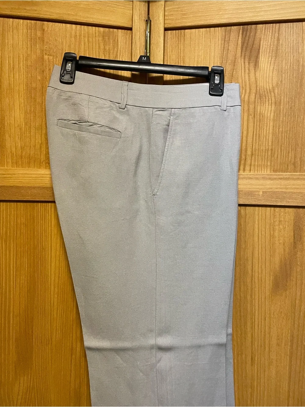 Banana Republic Women’s Light Gray Linen Blend Trouser Pants
